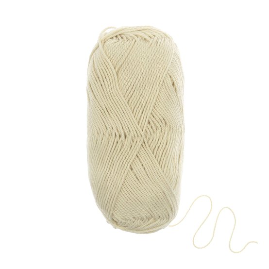 Women’s Institute Ecru That’s So Cotton DK Yarn 100g  image number 3