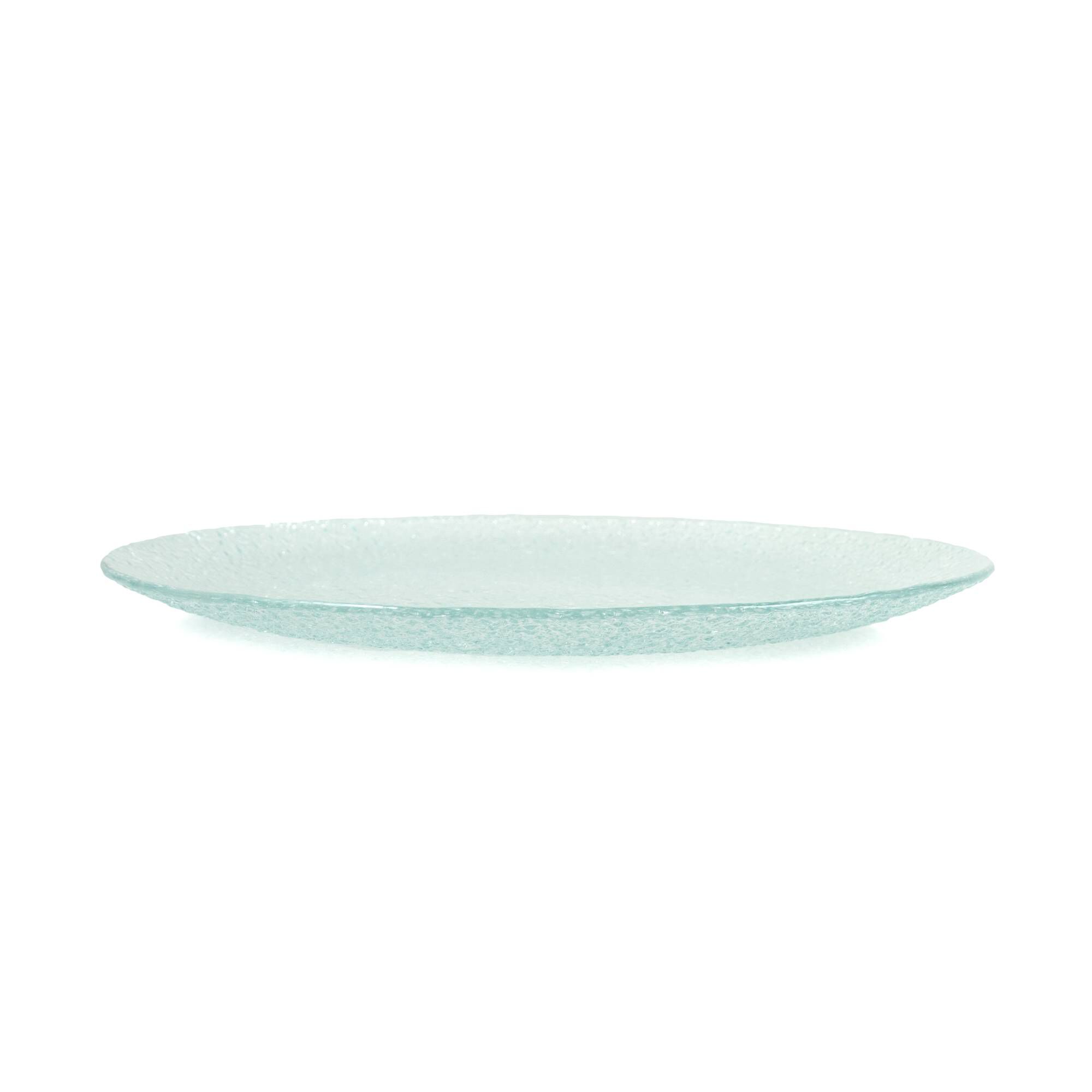 Lot De 6 Grandes Assiettes De Service En Verre - Occasion