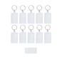 Clear Rectangle Keyrings 10 Pack image number 1