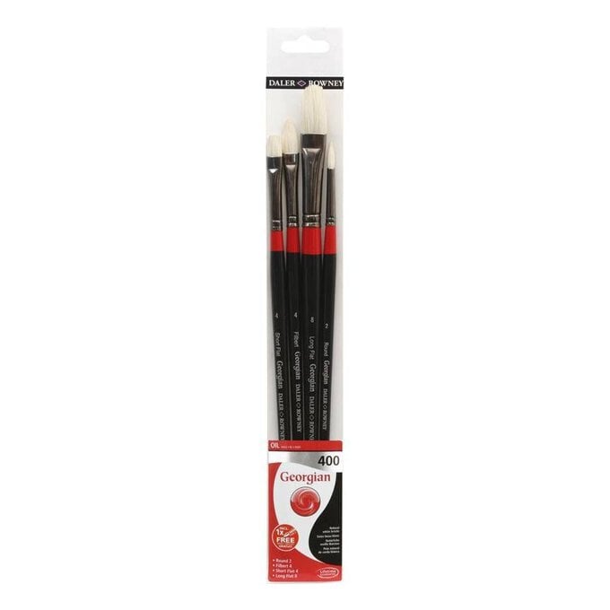 Georgian Oil Painting Brushes Set 400 4 Pack image number 1