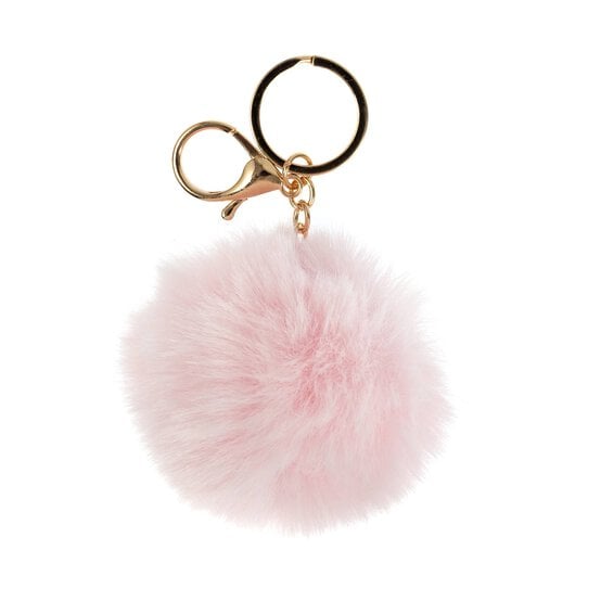 Pink Pom Pom Keyring image number 1