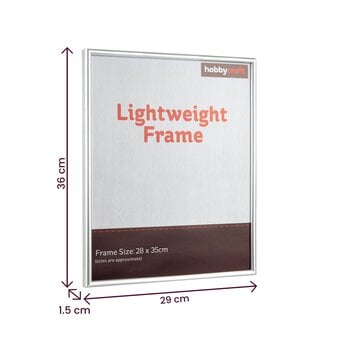 Silver Lightweight Frame 28cm x 35cm