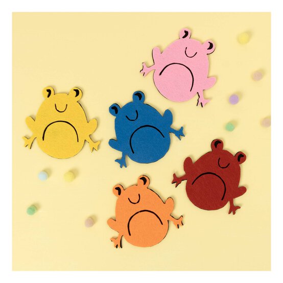 Felt Frogs 5 Pack image number 1