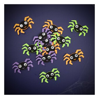 Googly Eye Spider Foam Stickers 12 Pack 