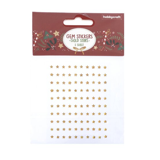 Gold Star Gem Stickers image number 4