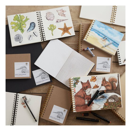 Shore & Marsh Portrait Kraft Sketchbook A5 60 Sheets image number 7