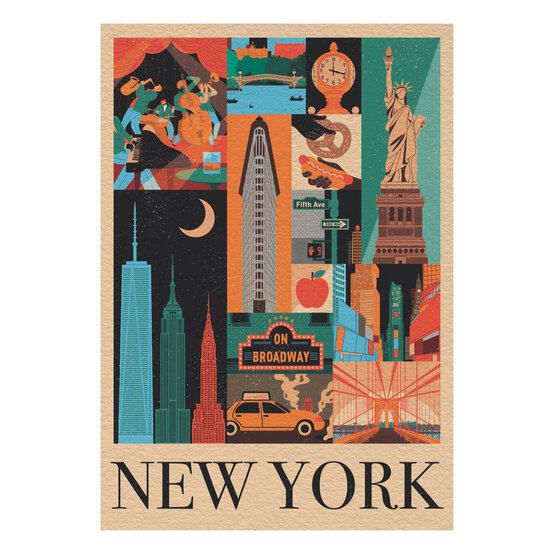 Clementoni Style in the City NY Jigsaw Puzzle 1000 Pieces image number 2