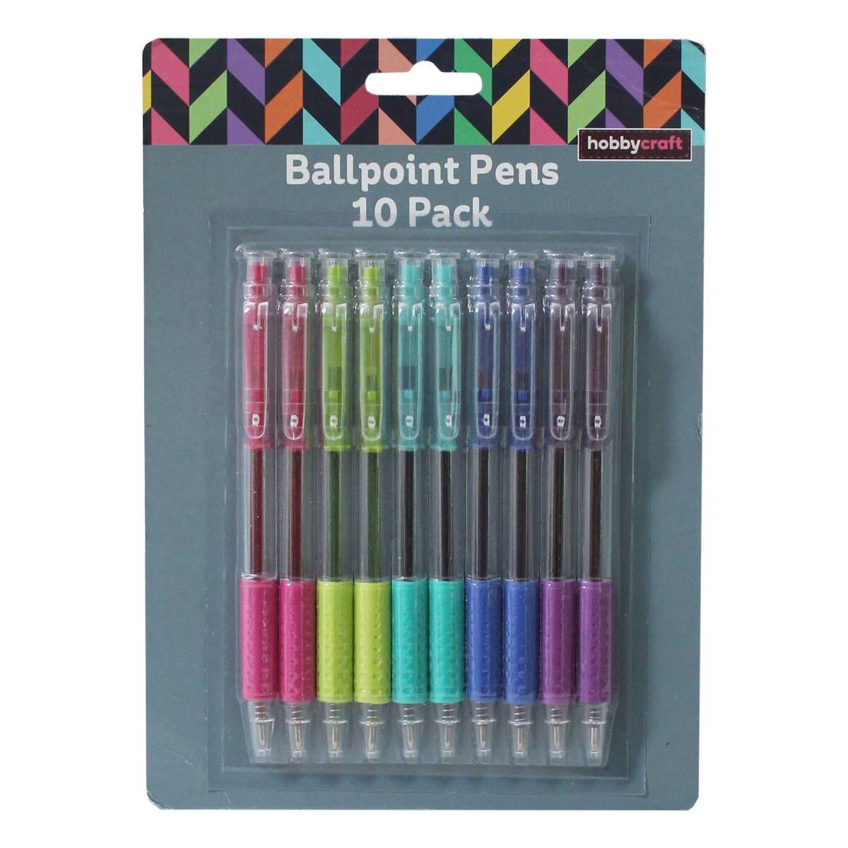Bright Ballpoint Pens 10 Pack Hobbycraft