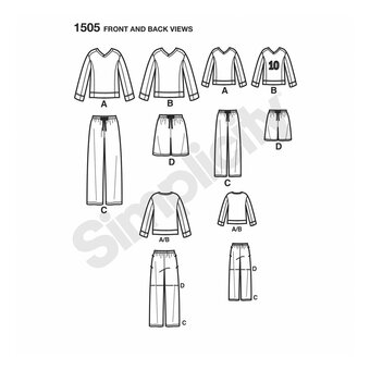 Simplicity Male Top and Trousers Sewing Pattern 1505 image number 2