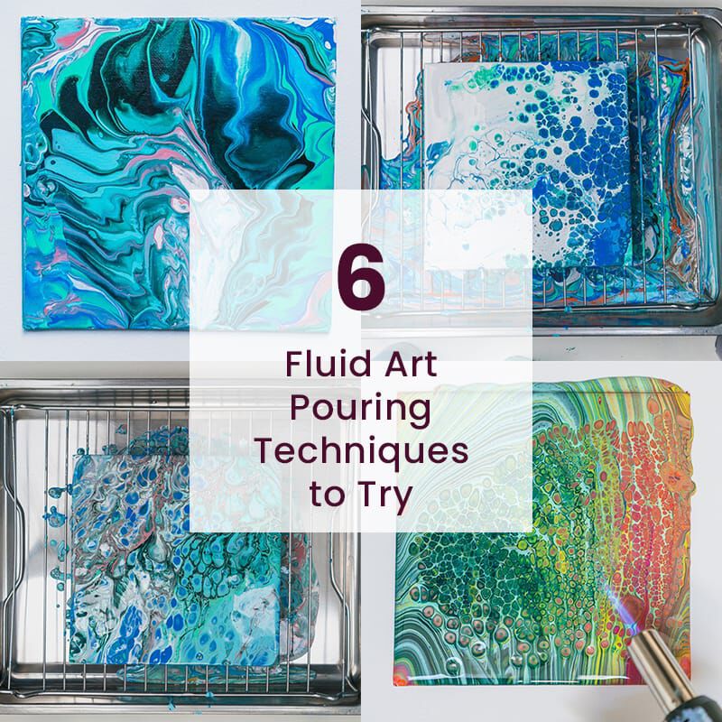 6 Stunning Fluid Art Pouring Techniques for Beginners | Hobbycraft