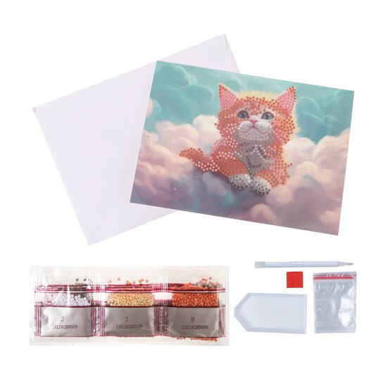 Crystal Art Cloud Paws Card Kit image number 3