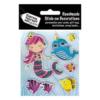 Express Yourself Mermaid Card Toppers 6 Pieces