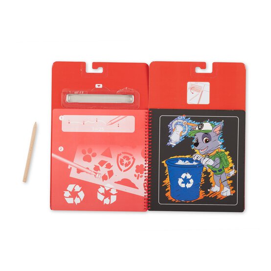 Melissa & Doug Paw Patrol Marshall Scratch Art Activity Pad image number 2