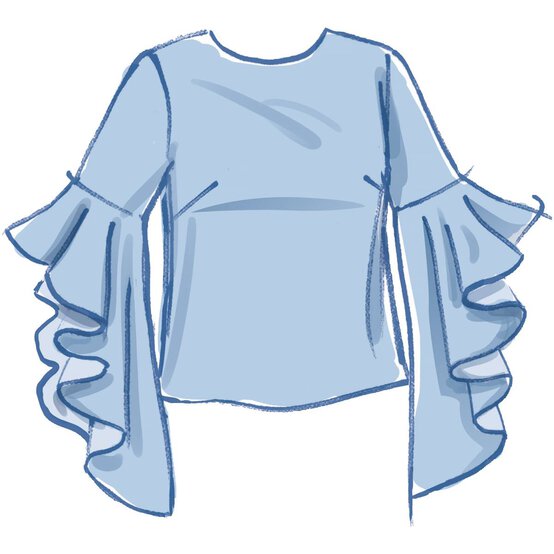 McCall&rsquo;s Judith Tops Sewing Pattern M8161 (6-14) image number 4