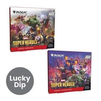 Assorted Magic: The Gathering Marvel Super Heroes Scene Box