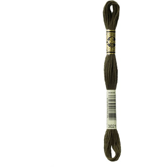 DMC Green Mouline Special 25 Cotton Thread 8m (3021) image number 3