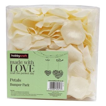 Ivory Rose Petal Confetti 500 Pieces image number 2