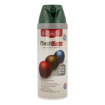 PlastiKote Hunter Green Satin Twist and Spray Paint 400ml