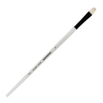 Daler-Rowney Long Handle Bristle Bright Graduate Brush Size 6 White