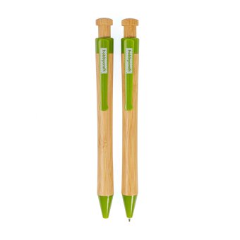 Bamboo Ballpoint Pens 2 Pack