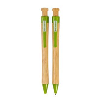 Bamboo Ballpoint Pens 2 Pack