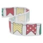 Colourful Bunting Satin Ribbon 19mm x 4m image number 1
