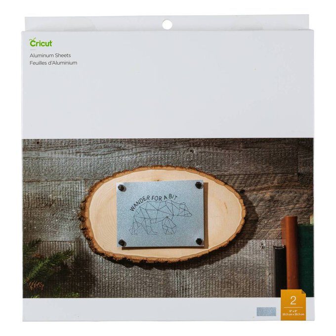 Cricut Aluminium Sheets 8 x 8 Inches 2 Pack Hobbycraft
