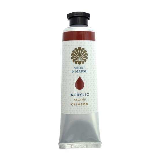Shore & Marsh Crimson Acrylic Paint 59ml image number 1