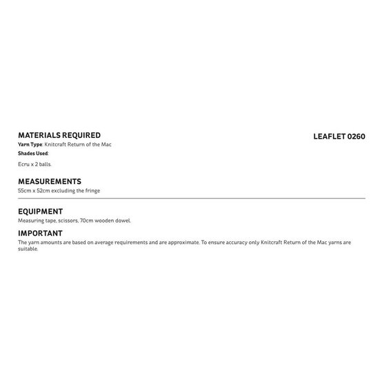 Knitcraft Macrame Plant Wall Hanging Digital Pattern 0260 image number 3