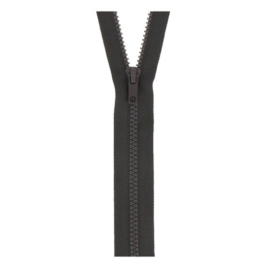 Milward Dark Brown Chunky Open-Ended Zip 75cm image number 1