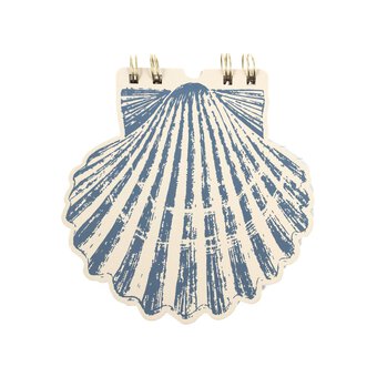 Tiki Beach Shell Spiral Notebook
