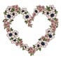 FREE PATTERN DMC Floral Heart Cross Stitch 0157 image number 1
