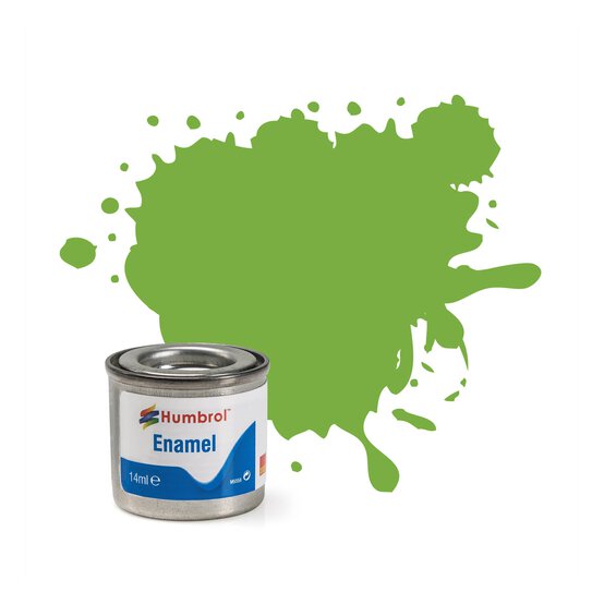 Humbrol Lime Green Enamel Gloss Paint (38) Perfect For Modellers : 14Ml