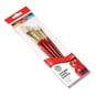 Daler-Rowney White Bristle Short Handle Brushes 4 Pack image number 1