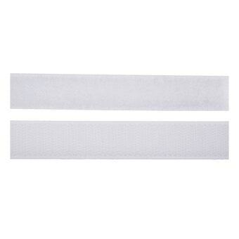 Milward White Stick-On Hook and Loop Tape by the Metre