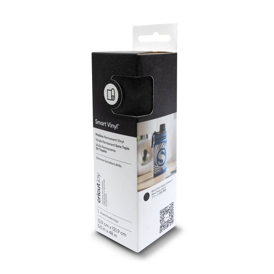 Cricut Joy Black Permanent Smart Shimmer Vinyl 5.5 x 48 Inches image number 1