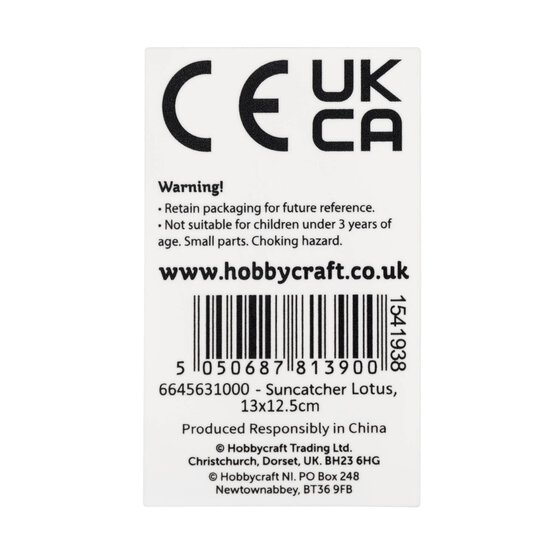 Lotus Plastic Suncatcher image number 7