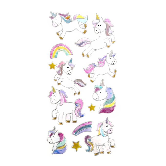 Unicorn Gel Stickers image number 1