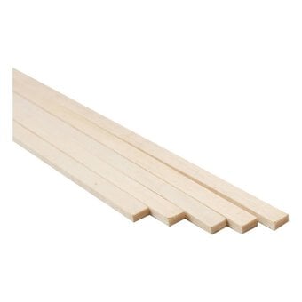 Basswood 1/8 x 1/4 x 24 Inches 5 Pack