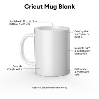 Cricut Ceramic Mug Blank 340ml 2 Pack image number 3