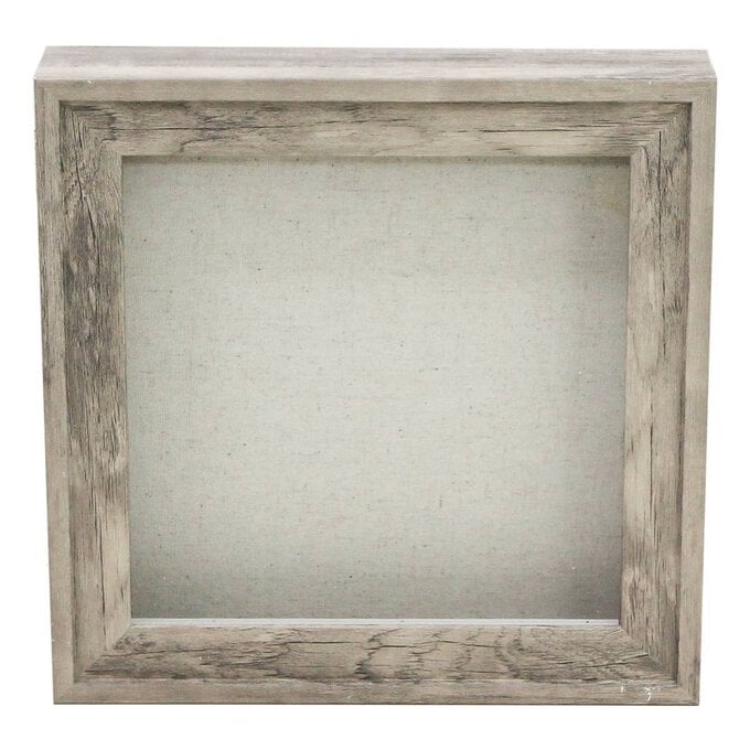 Grey Wash Magnetic Hinge Box Frame 8 x 8 Inches image number 1