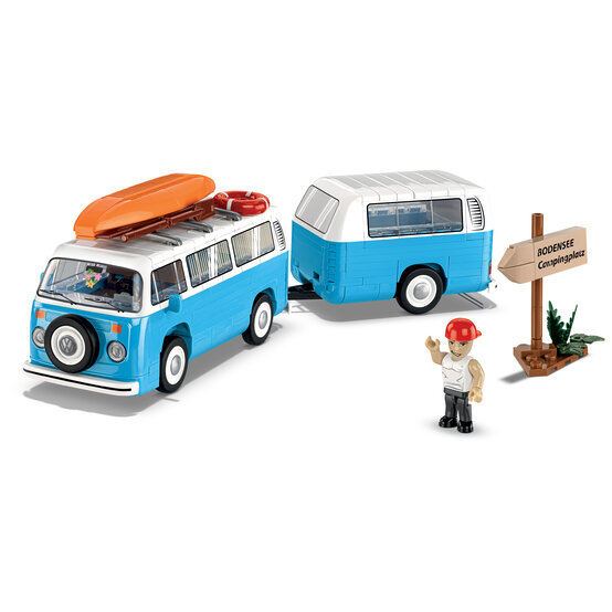 COBI Blue Volkswagen T2 Camper Van Set 1:35 image number 2