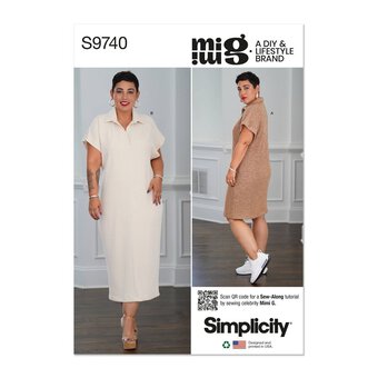 Simplicity Women's Dresses Sewing Pattern S9740 (D5 4-12)