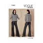 Vogue Women's Jacket and Trousers  Sewing Pattern V1831 (B5 8-16) image number 1