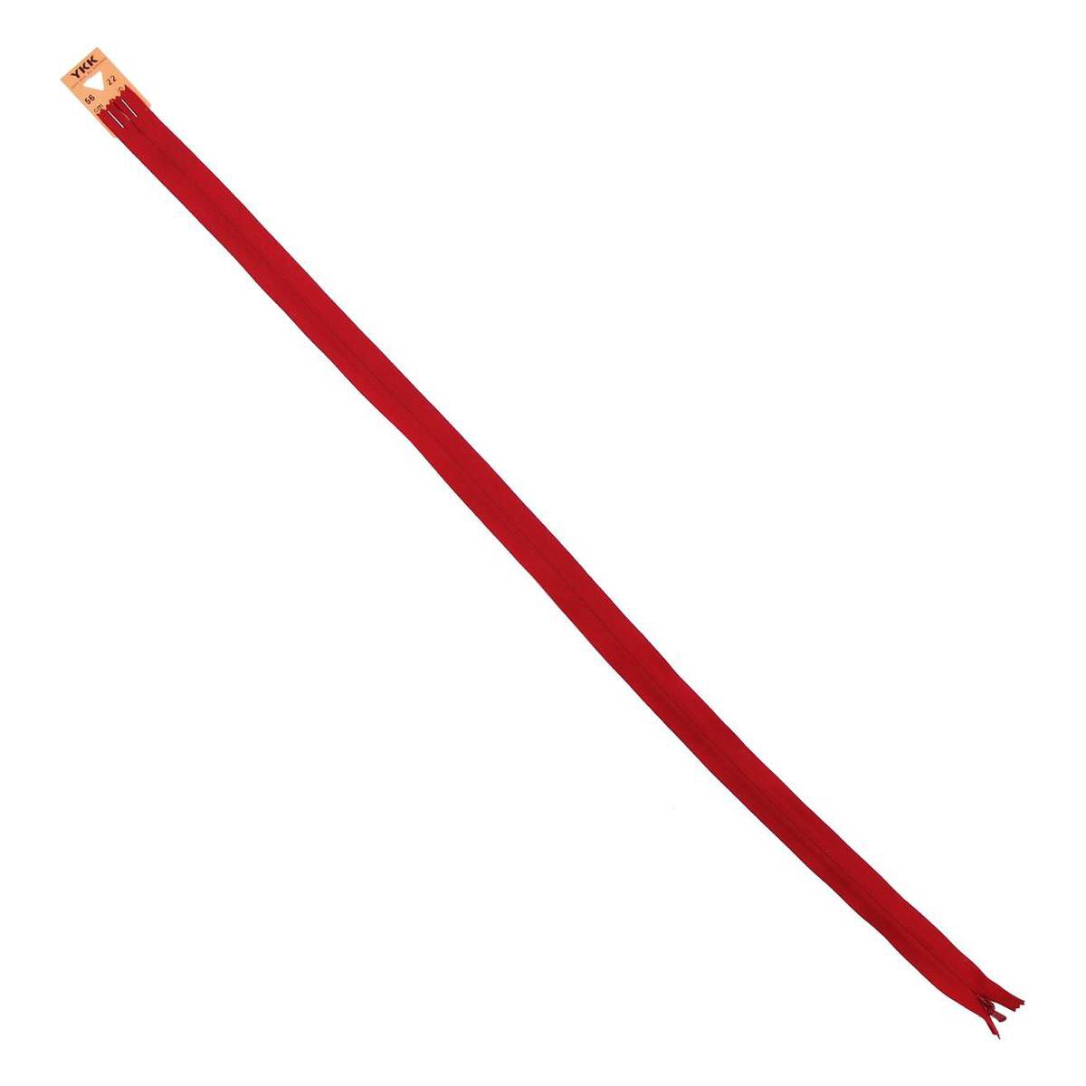 YKK Red Concealed Zip 56cm | Hobbycraft