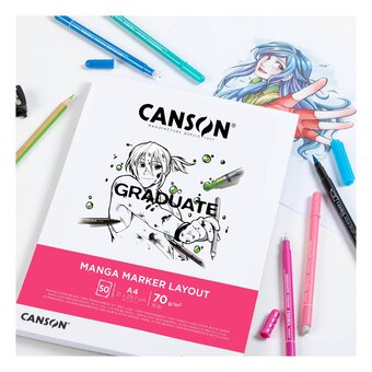 Canson Graduate Manga Marker Layout Pad A4 