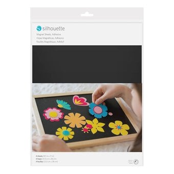 Silhouette Adhesive Magnet Paper 8.5 x 11 Inches 4 Pack