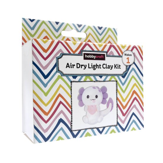 Cute Axolotl Air Dry Light Clay Kit image number 1