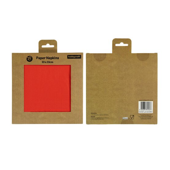 Classic Red Napkins 20 Pack  image number 4