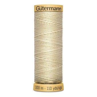 Gutermann Beige Cotton Thread 100m (519)